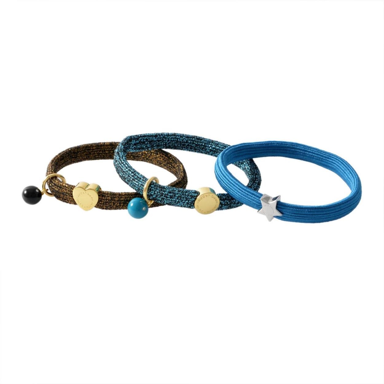 マークジェイコブス MARC JACOBS M0013000-971 Bright Teal Multi クラスターポニー ヘアゴム3本セット ブレスレットにも♪ Icon Ball Pony