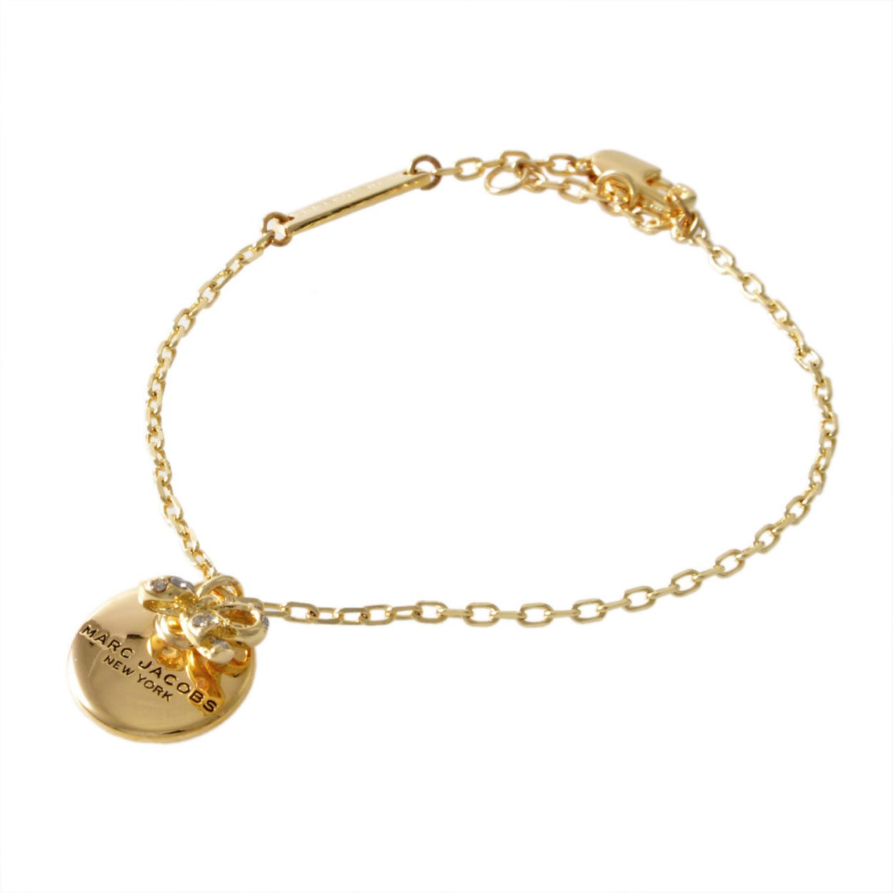 マークジェイコブス MARC JACOBS M0013248-710 Gold コイン リボン ブレスレット MJ Coin Bow Bracelet