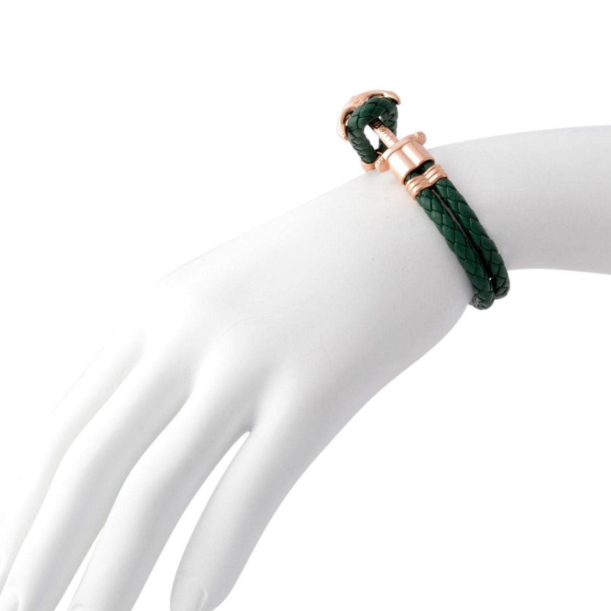 ポールヒューイット PAUL HEWITT PH-PH-L-R-G PHREPレザー アンカーモチーフ レザー編み込み ブレスレット ユニセックス