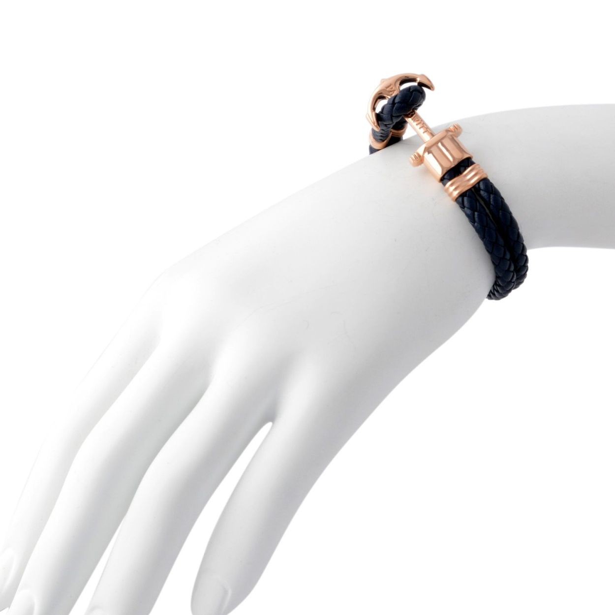 ポールヒューイット PAUL HEWITT PH-PH-L-R-N PHREPレザー アンカーモチーフ レザー編み込み ブレスレット ユニセックス