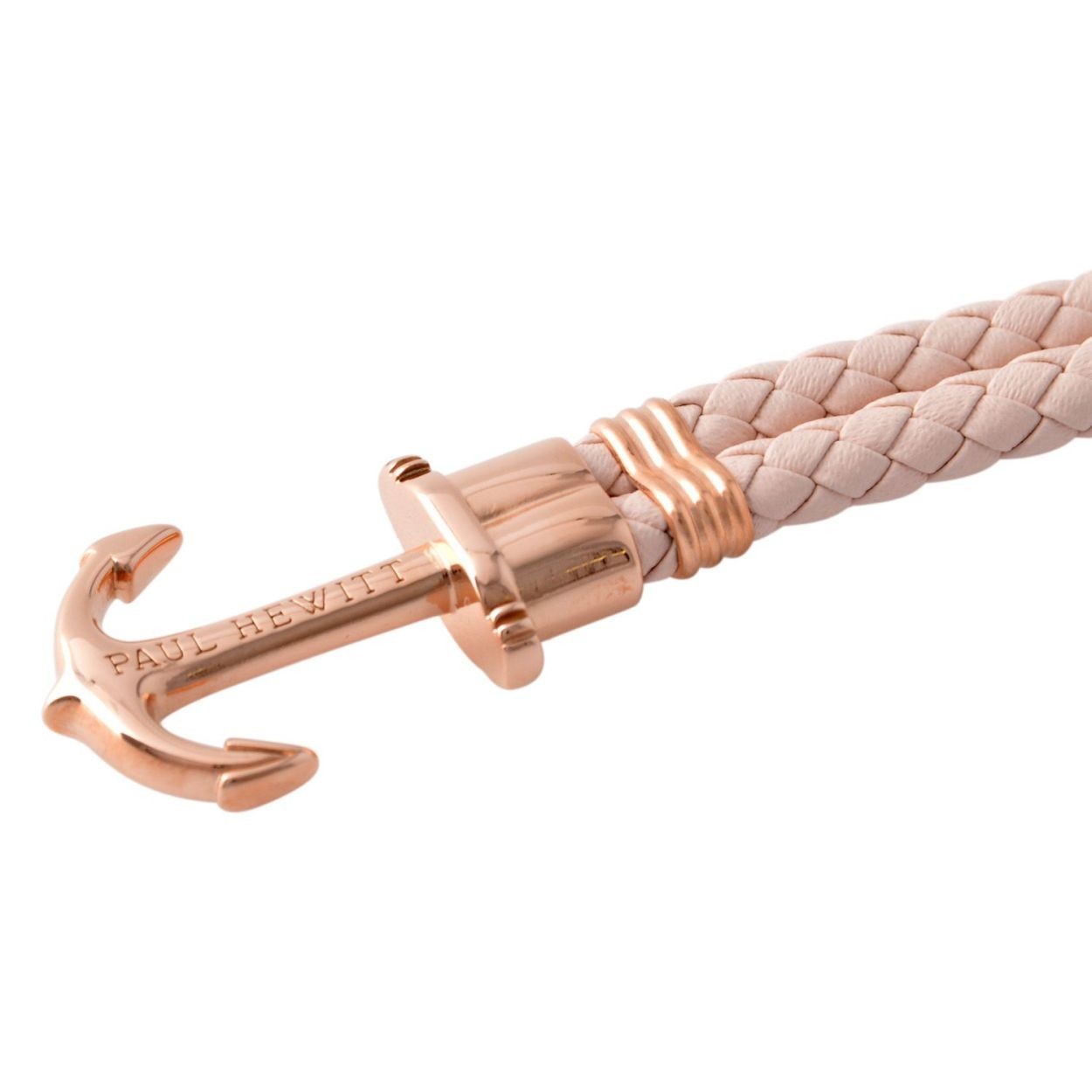 ポールヒューイット PAUL HEWITT PH-PH-L-R-Pr PHREPレザー アンカーモチーフ レザー編み込み ブレスレット ユニセックス