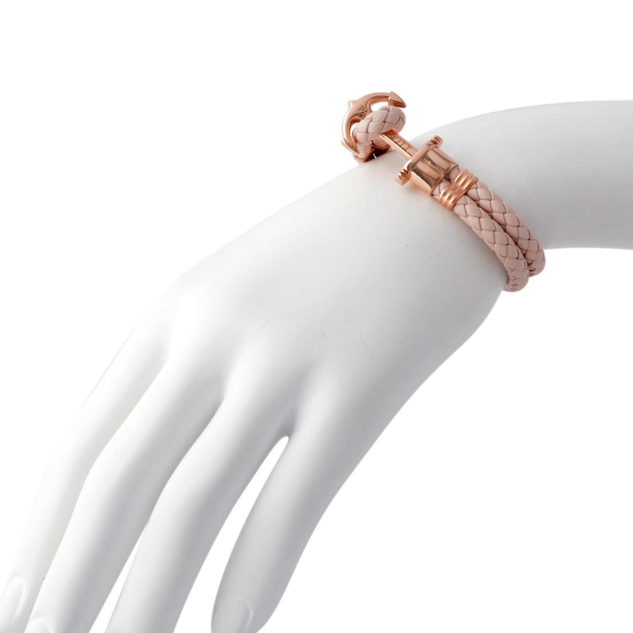 ポールヒューイット PAUL HEWITT PH-PH-L-R-Pr PHREPレザー アンカーモチーフ レザー編み込み ブレスレット ユニセックス