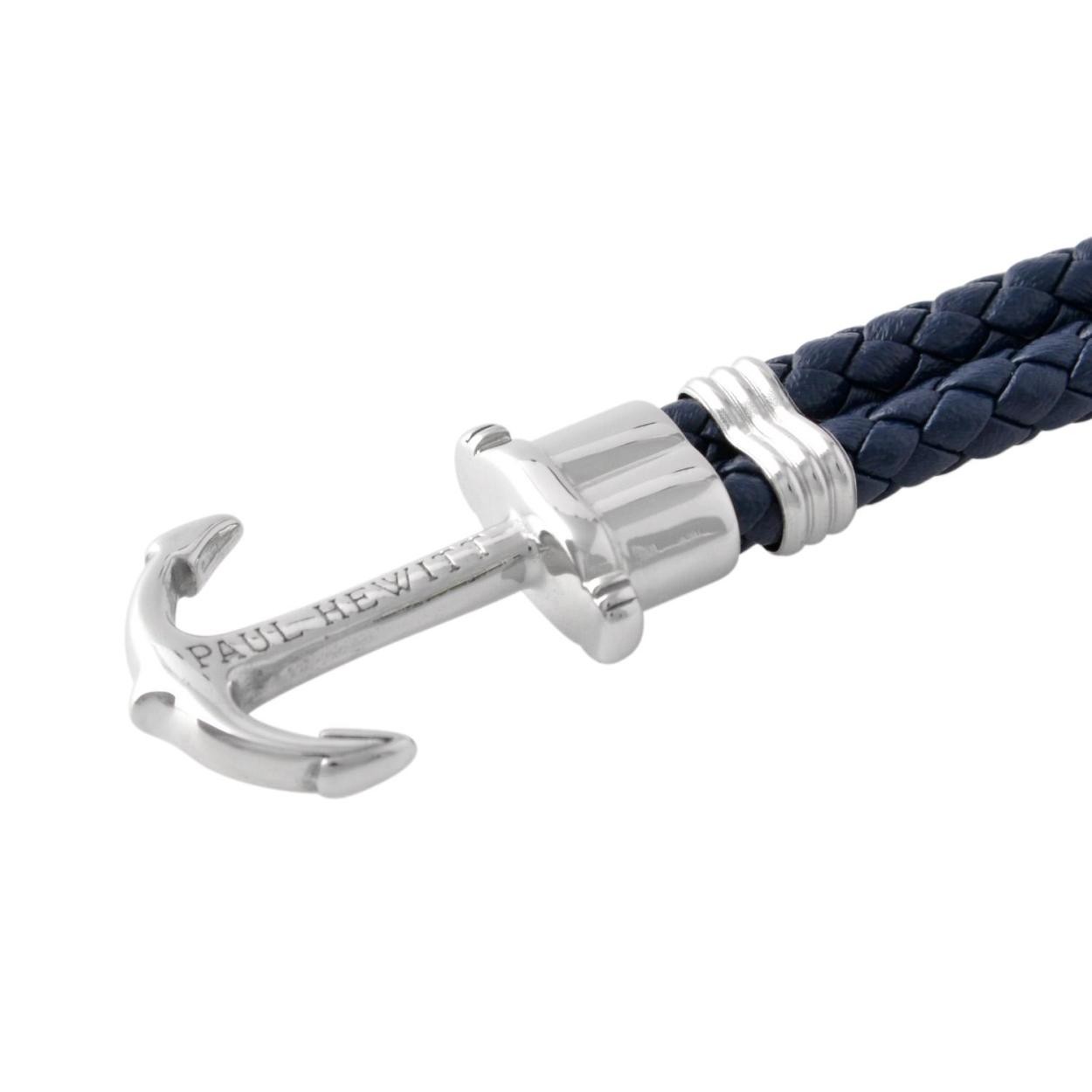 ポールヒューイット PAUL HEWITT PH-PH-L-S-N PHREPレザー アンカーモチーフ レザー編み込み ブレスレット ユニセックス