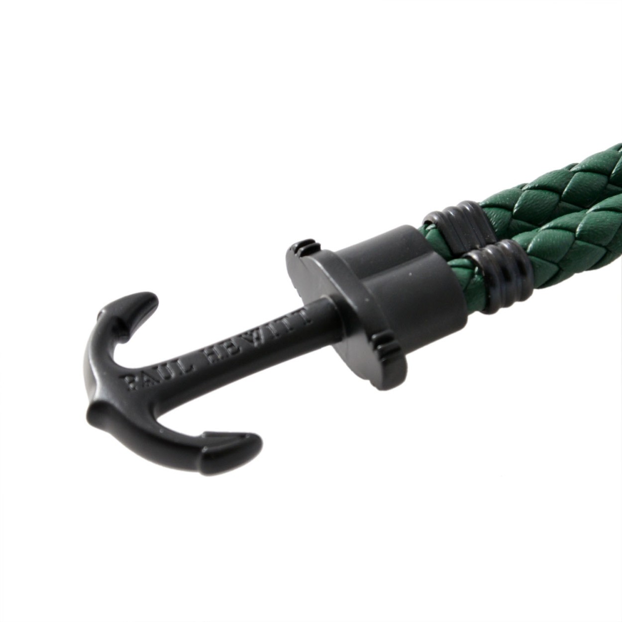 ポールヒューイット PAUL HEWITT PH-PH-L-B-G-S PHREPレザー アンカーモチーフ レザー編み込み ブレスレット ユニセックス