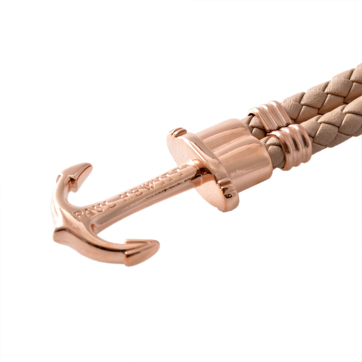 ポールヒューイット PAUL HEWITT PH-PH-L-R-H-S PHREPレザー アンカーモチーフ レザー編み込み ブレスレット ユニセックス