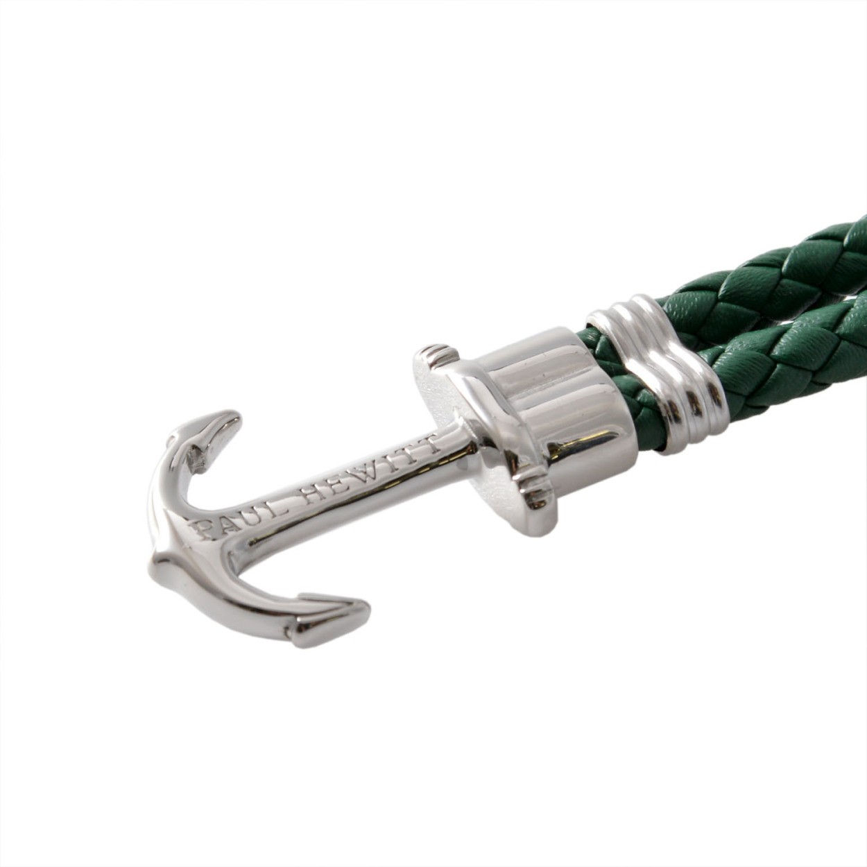 ポールヒューイット PAUL HEWITT PH-PH-L-S-G-S PHREPレザー アンカーモチーフ レザー編み込み ブレスレット ユニセックス