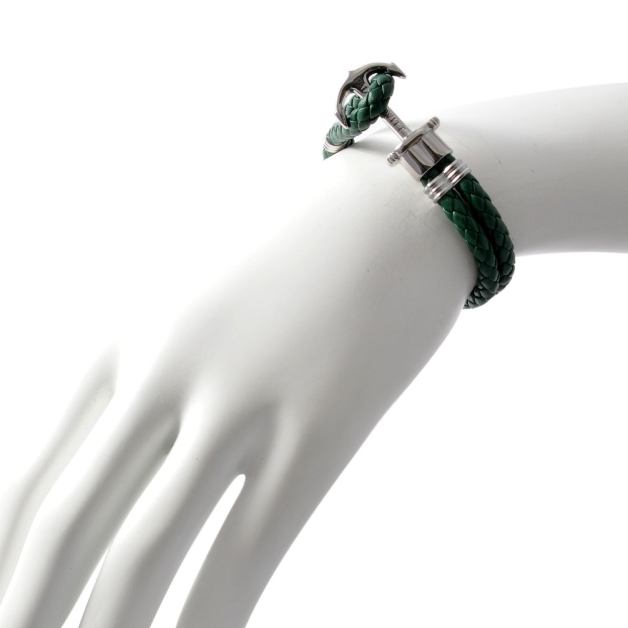 ポールヒューイット PAUL HEWITT PH-PH-L-S-G-S PHREPレザー アンカーモチーフ レザー編み込み ブレスレット ユニセックス