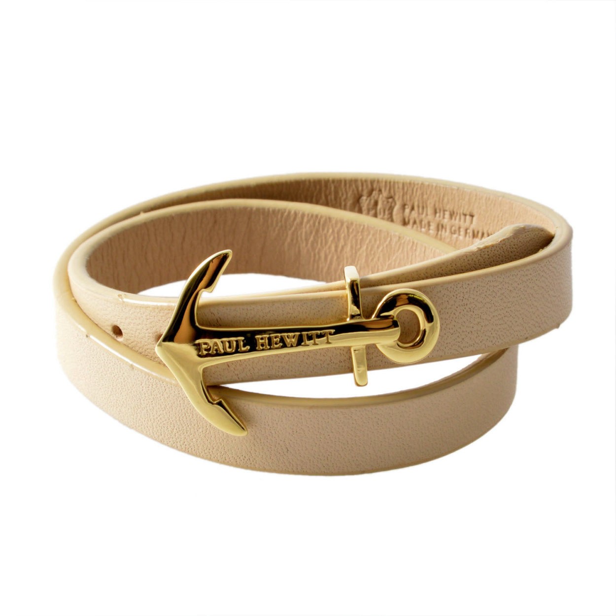 ポールヒューイット PAUL HEWITT PH-WB-G-22 NORTH BOUND アンカーモチーフ ラップ（2連） ブレスレット ユニセックス