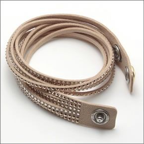 スワロフスキー Slake Silk  ダブルラップ 2重巻タイプ（12連） クリスタル ブレスレット 5043495