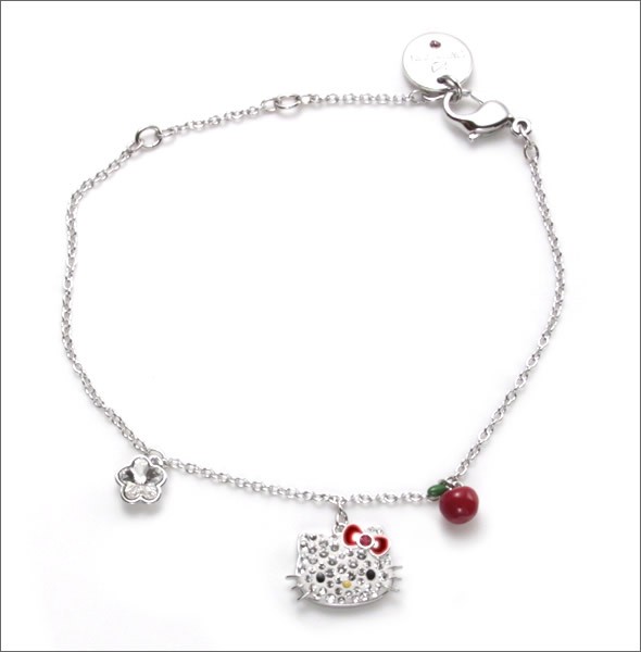 スワロフスキー Hello Kitty Apple Flower  ハローキティ クリスタル ポインティアージュ ブレスレット 5075270