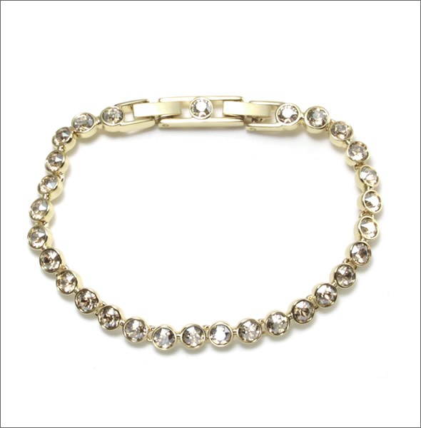 スワロフスキー Tennis Golden Shadow  ゴールデンシャドウ・クリスタル ブレスレット 992889