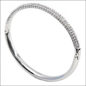 スワロフスキー 5032846 Stone Mini  クリスタル パヴェ バングル Mサイズ