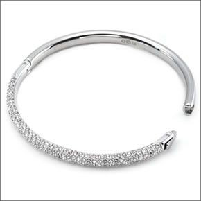 スワロフスキー 5032846 Stone Mini  クリスタル パヴェ バングル Mサイズ