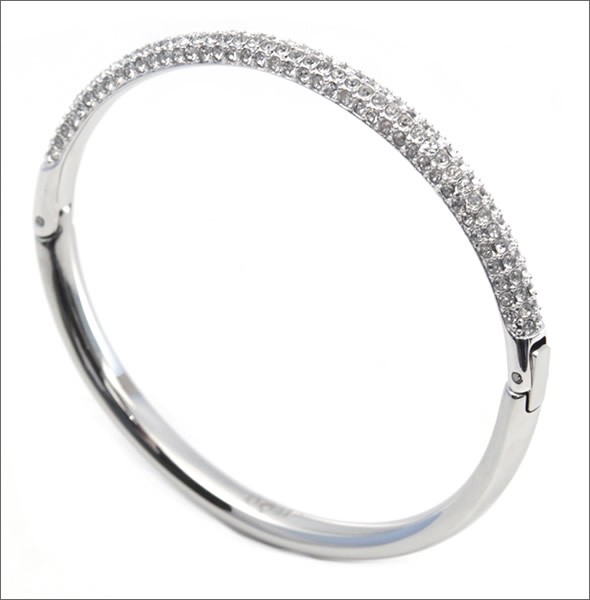 スワロフスキー 5032846 Stone Mini  クリスタル パヴェ バングル Mサイズ