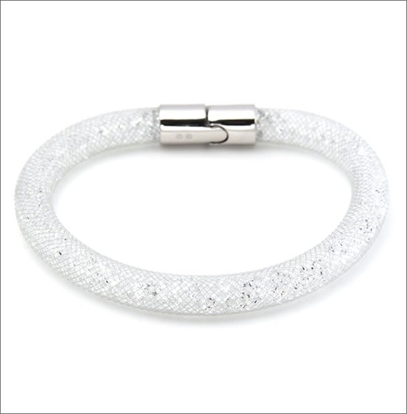 スワロフスキー 5089839 Stardust Gray  スターダスト クリア・クリスタル ブレスレット　Mサイズ