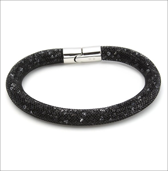 スワロフスキー 5089843 Stardust Black  スターダスト ジェットヘマタイト・クリスタル ブレスレット  Mサイズ