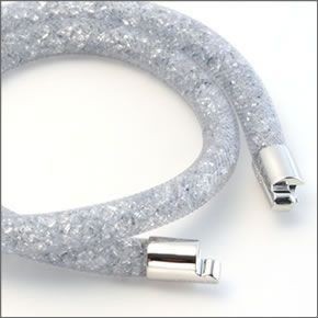 スワロフスキー 5139745 Stardust Gray Double スターダスト ダブルラップ 2重巻タイプ アイスブルー・クリスタル ブレスレット Sサイズ