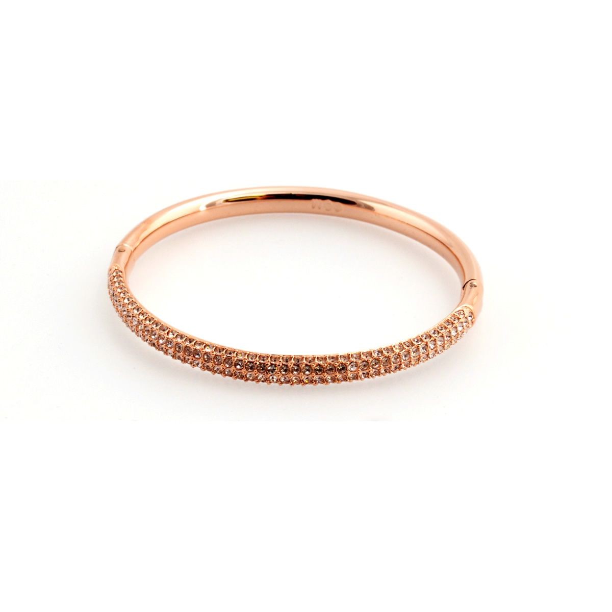 スワロフスキー SWAROVSKI 5032850 Stone Mini Rose Gold シルククリスタル パヴェ バングル Mサイズ