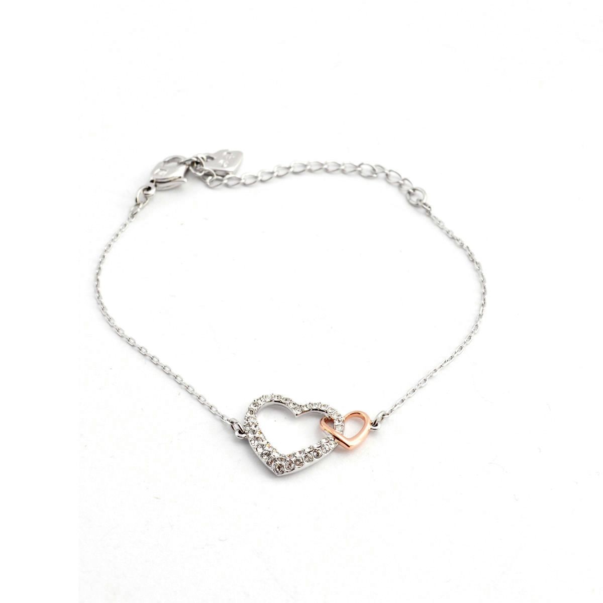 スワロフスキー SWAROVSKI 5156812 Dear ダブル ハート クリスタルパヴェ ブレスレット