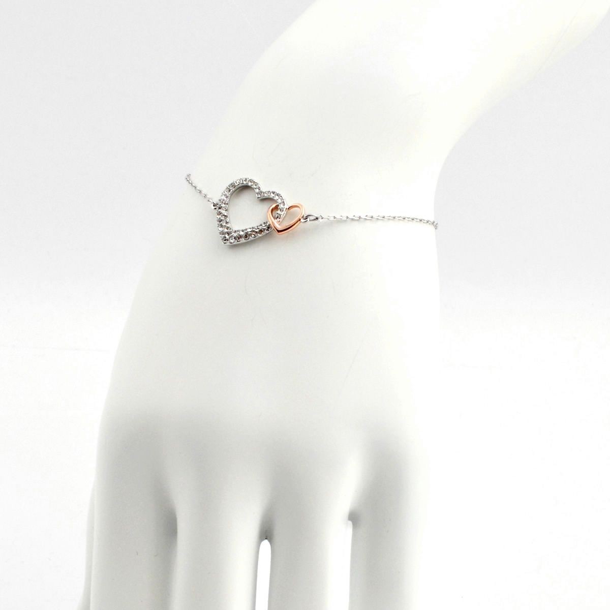 スワロフスキー SWAROVSKI 5156812 Dear ダブル ハート クリスタルパヴェ ブレスレット