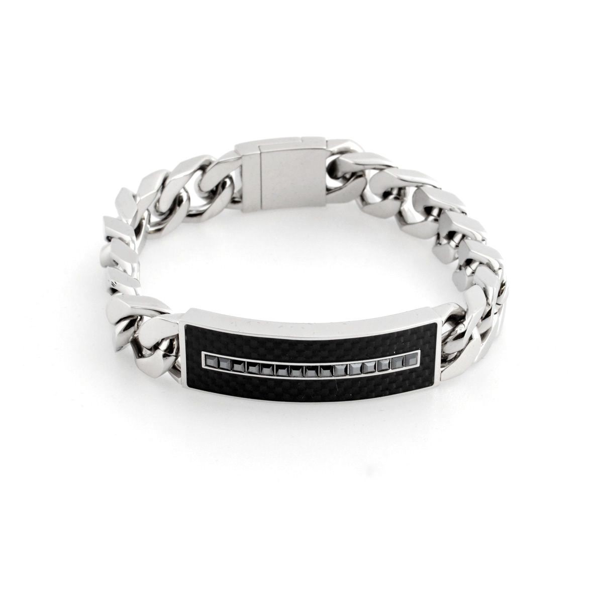 スワロフスキー　メンズコレクション SWAROVSKI 5160581 Diagonal Chain チェーンリンク クリスタル ブレスレット Mサイズ