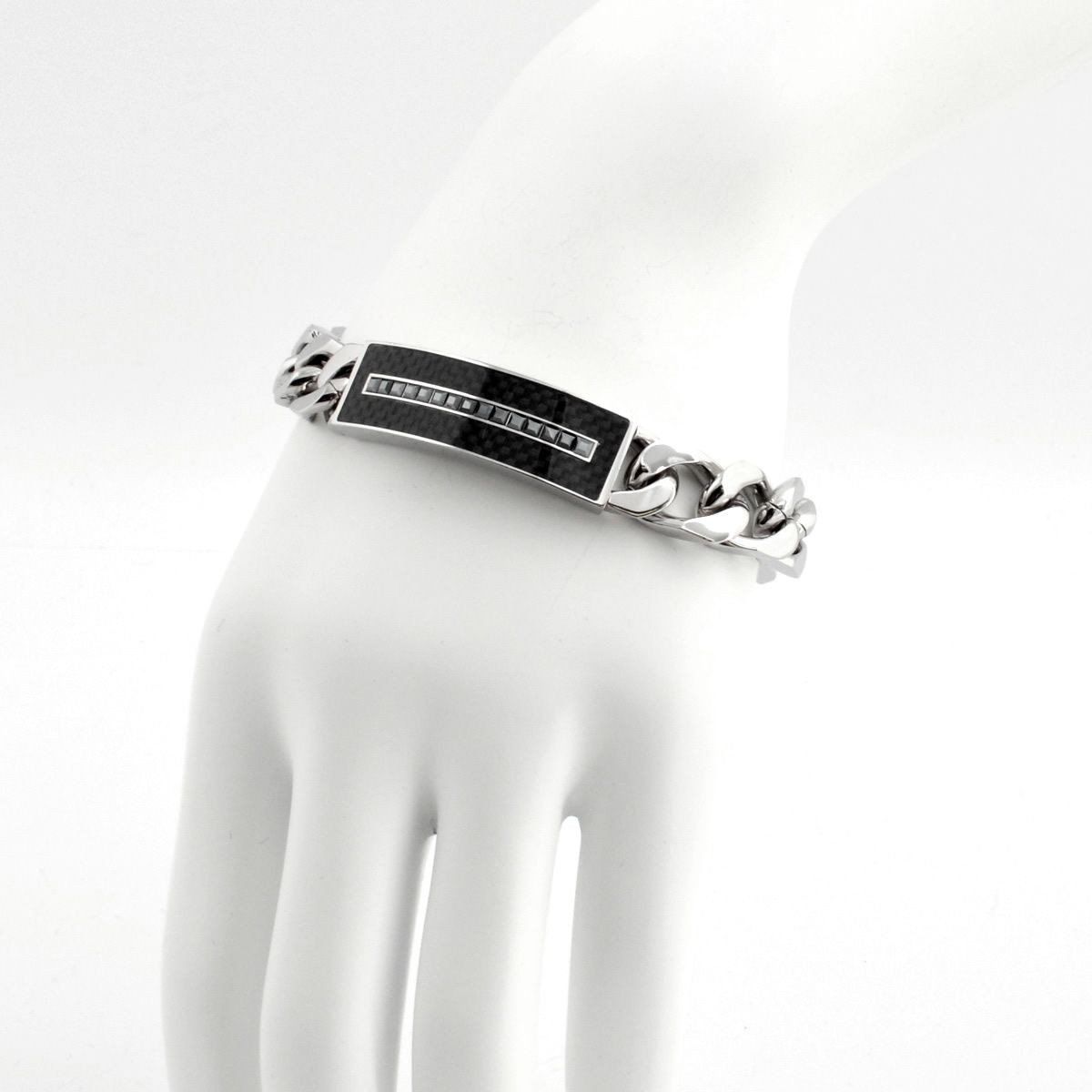 スワロフスキー　メンズコレクション SWAROVSKI 5160581 Diagonal Chain チェーンリンク クリスタル ブレスレット Mサイズ