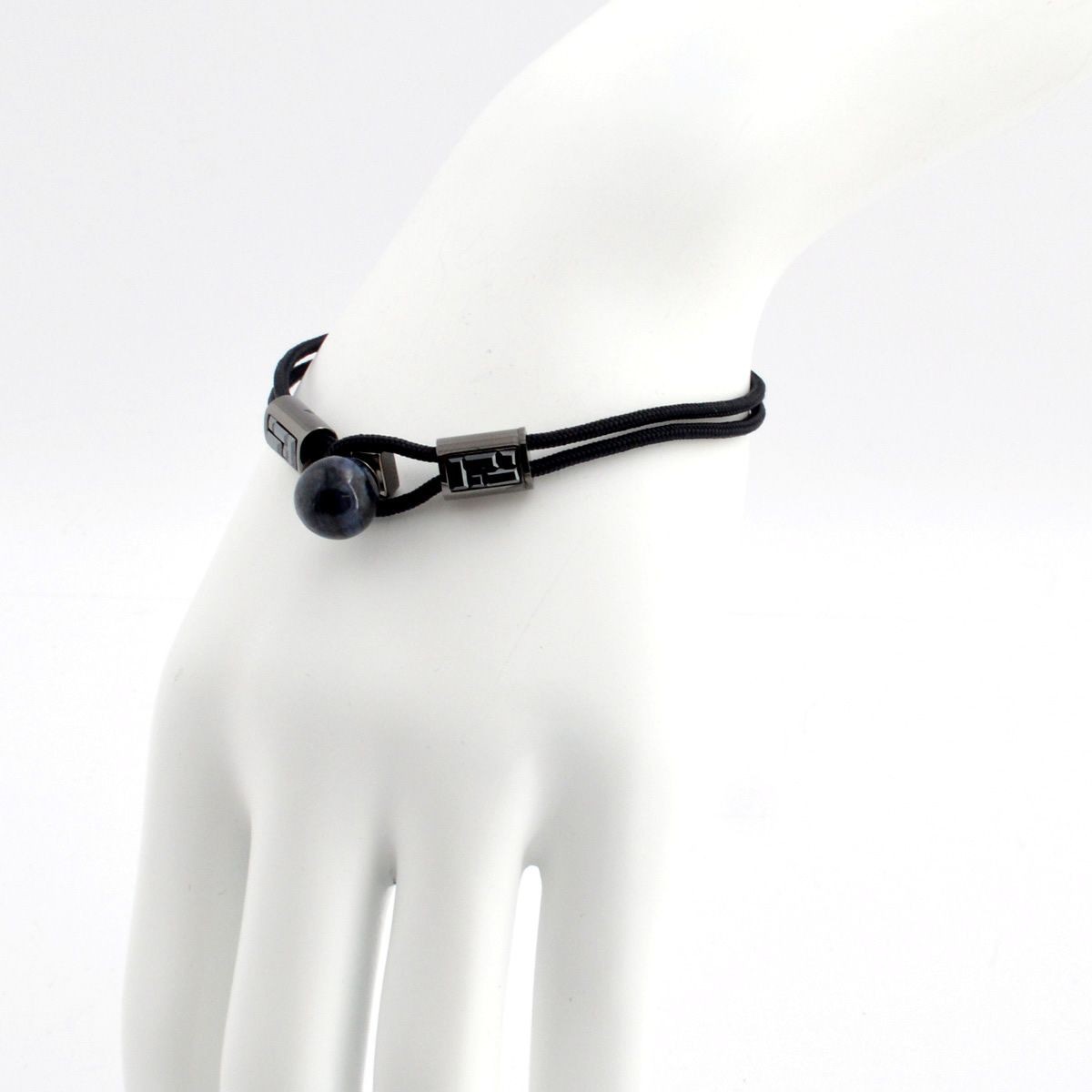 スワロフスキー　メンズコレクション SWAROVSKI 5191872 Effect デュモルチェライト スクエアクリスタル コード ブレスレット