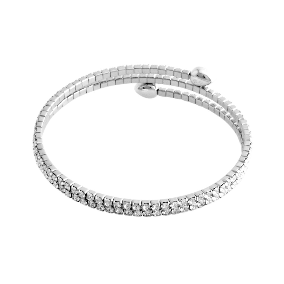 スワロフスキー SWAROVSKI 5073592 Twisty Cuff Drop ペアシェイプクリスタル パヴェ スパイラル カフ バングル ブレスレット