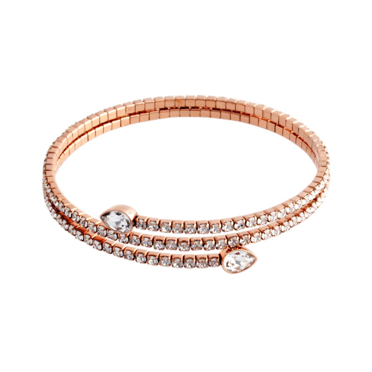 スワロフスキー SWAROVSKI 5073594 Twisty Cuff Drop ペアシェイプクリスタル パヴェ スパイラル カフ バングル ブレスレット