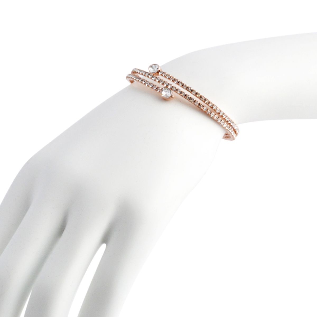 スワロフスキー SWAROVSKI 5073594 Twisty Cuff Drop ペアシェイプクリスタル パヴェ スパイラル カフ バングル ブレスレット
