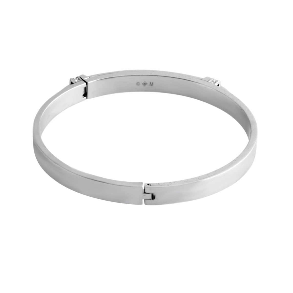 スワロフスキー SWAROVSKI 5152483 Distinct Narrow クリスタルパヴェ バングル ブレスレット Mサイズ