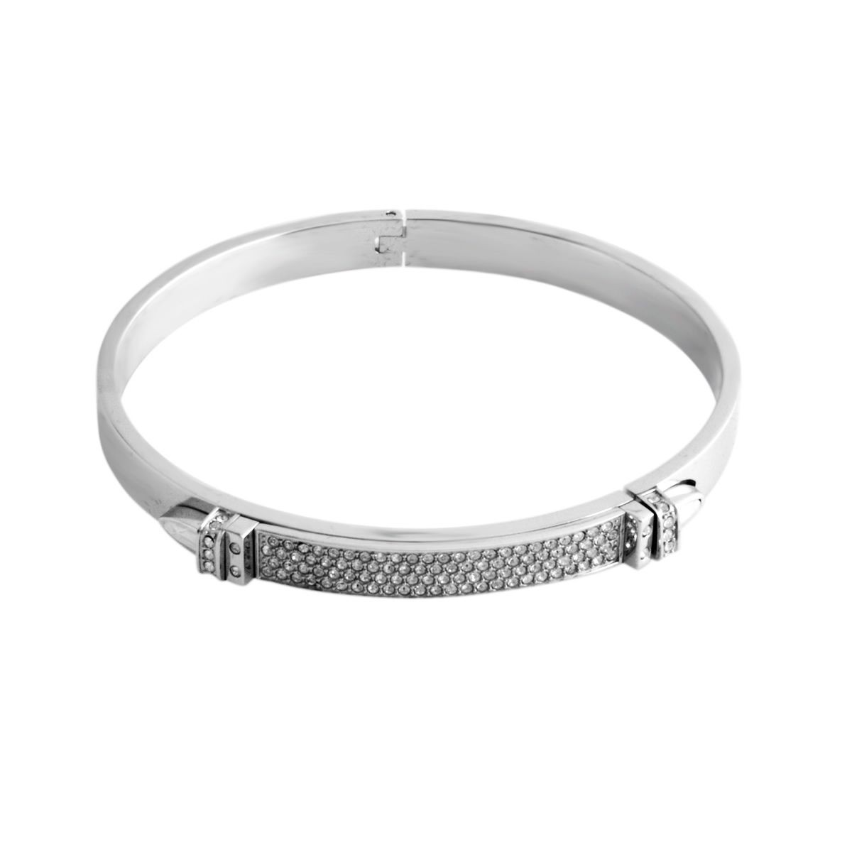 スワロフスキー SWAROVSKI 5184156 Distinct Narrow クリスタルパヴェ バングル ブレスレット Sサイズ