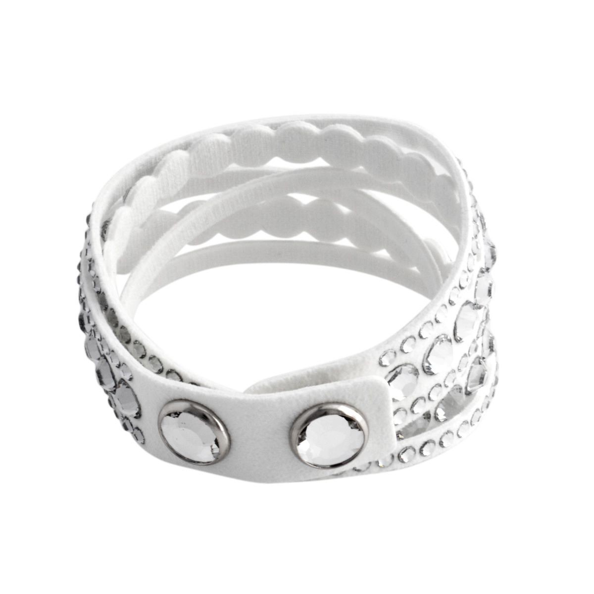 スワロフスキー SWAROVSKI 5240623 Slake White Dot ダブルラップ 2重巻タイプ（6連） クリスタル ブレスレット