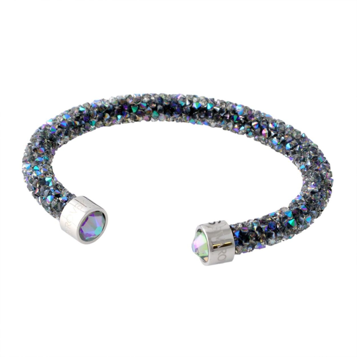 スワロフスキー SWAROVSKI 5292445 Crystaldust パラダイスシャイン クリスタルロック カフ バングル ブレスレット Sサイズ