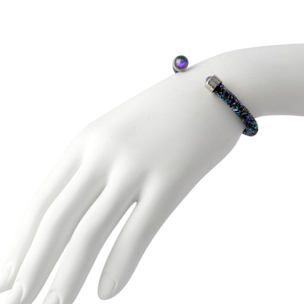 スワロフスキー SWAROVSKI 5292445 Crystaldust パラダイスシャイン クリスタルロック カフ バングル ブレスレット Sサイズ