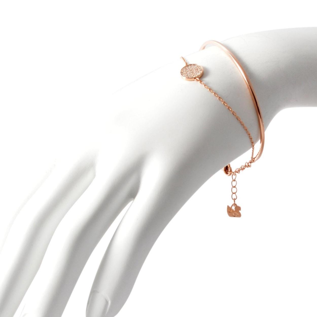 スワロフスキー SWAROVSKI 5274892 クリスタルパヴェ 2連 バングル ブレスレット Ginger