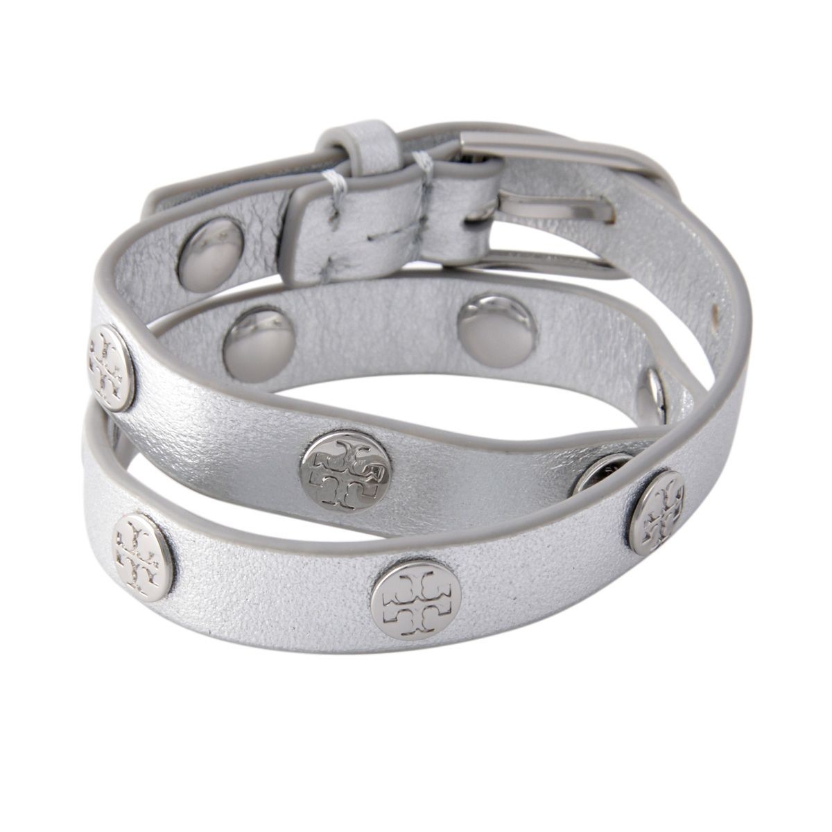 トリーバーチ Tory Burch 11165816/027 ダブルラップ ロゴスタッズ ブレスレット