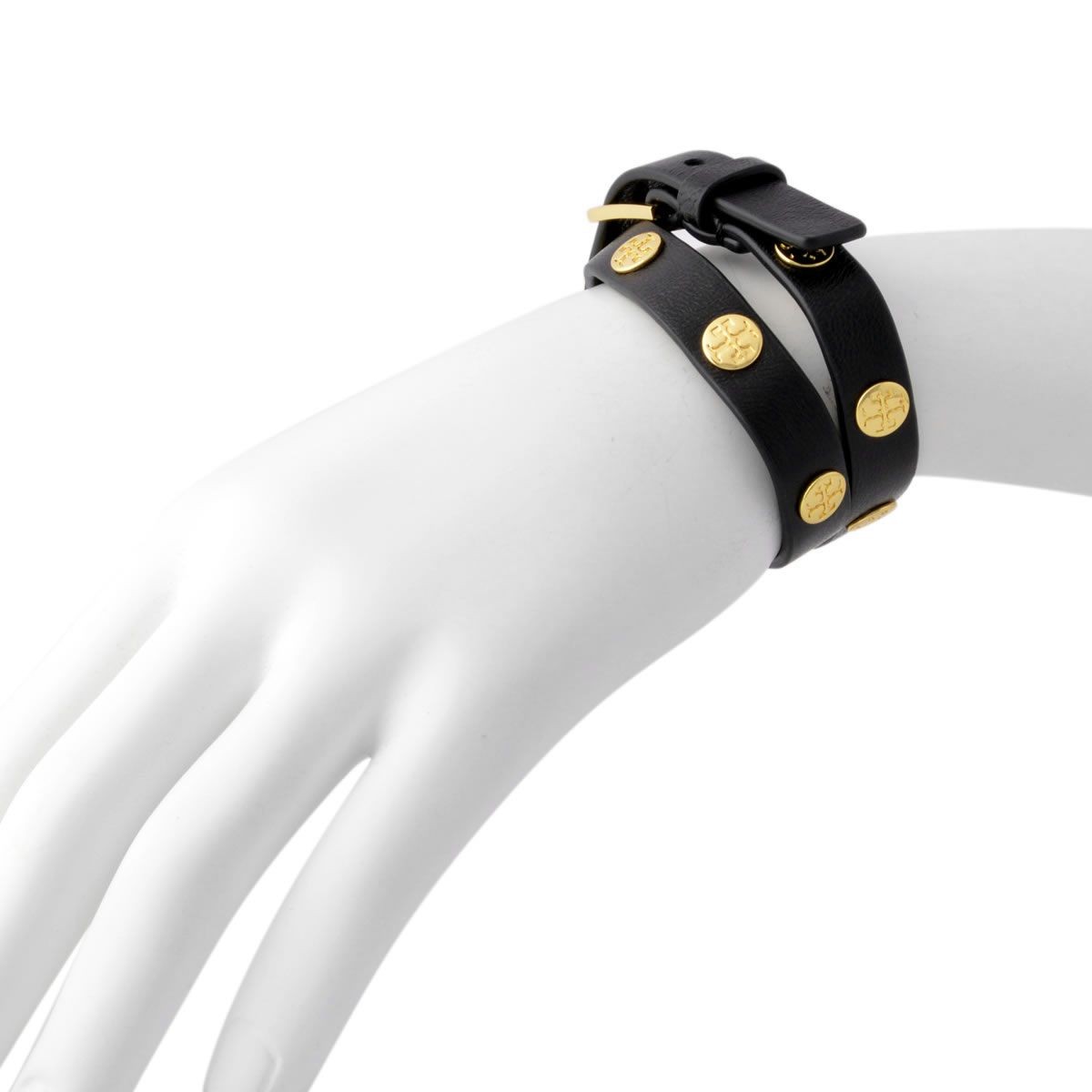 トリーバーチ Tory Burch 11165816/002 ダブルラップ ロゴスタッズ ブレスレット