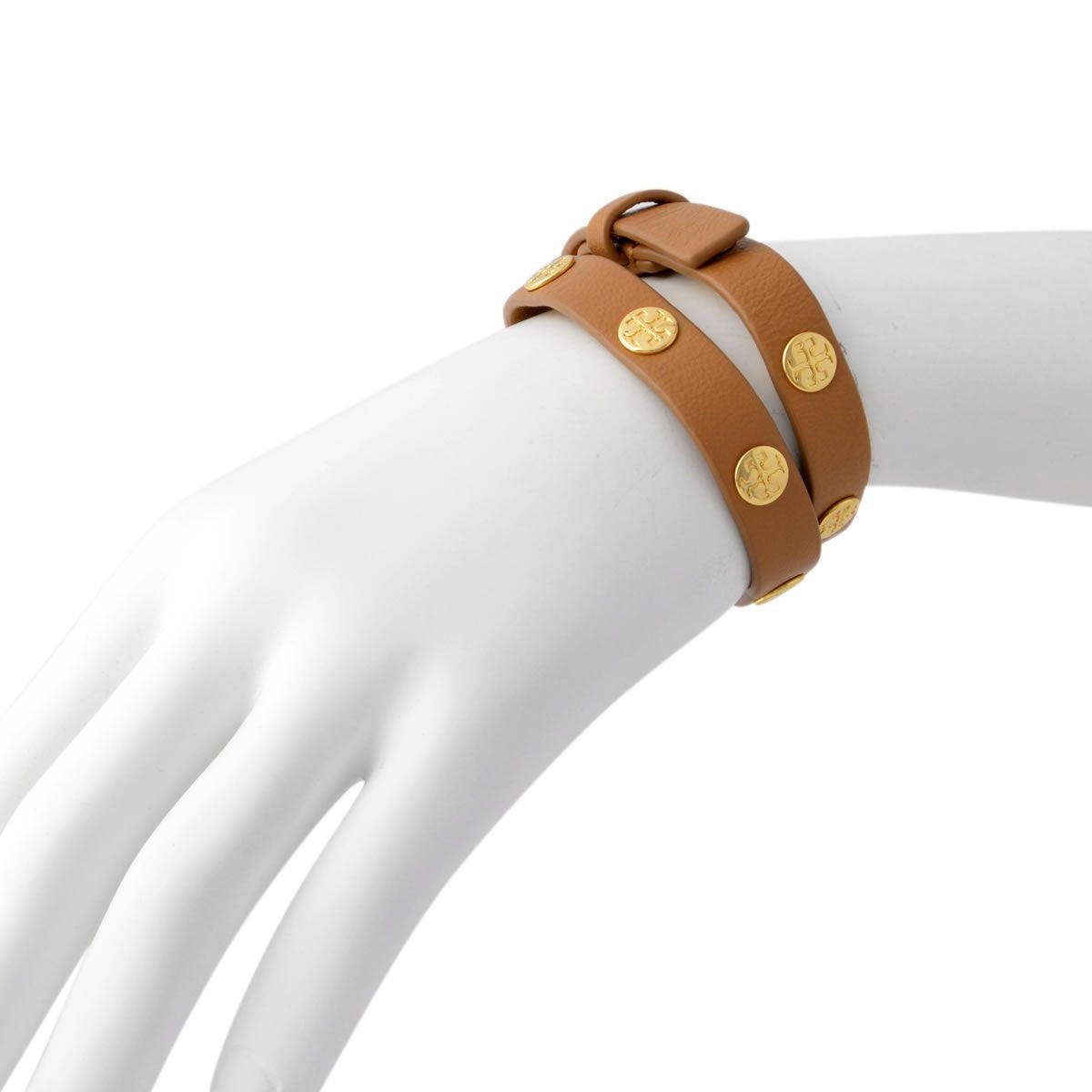 トリーバーチ Tory Burch 11165816/202 ダブルラップ ロゴスタッズ ブレスレット