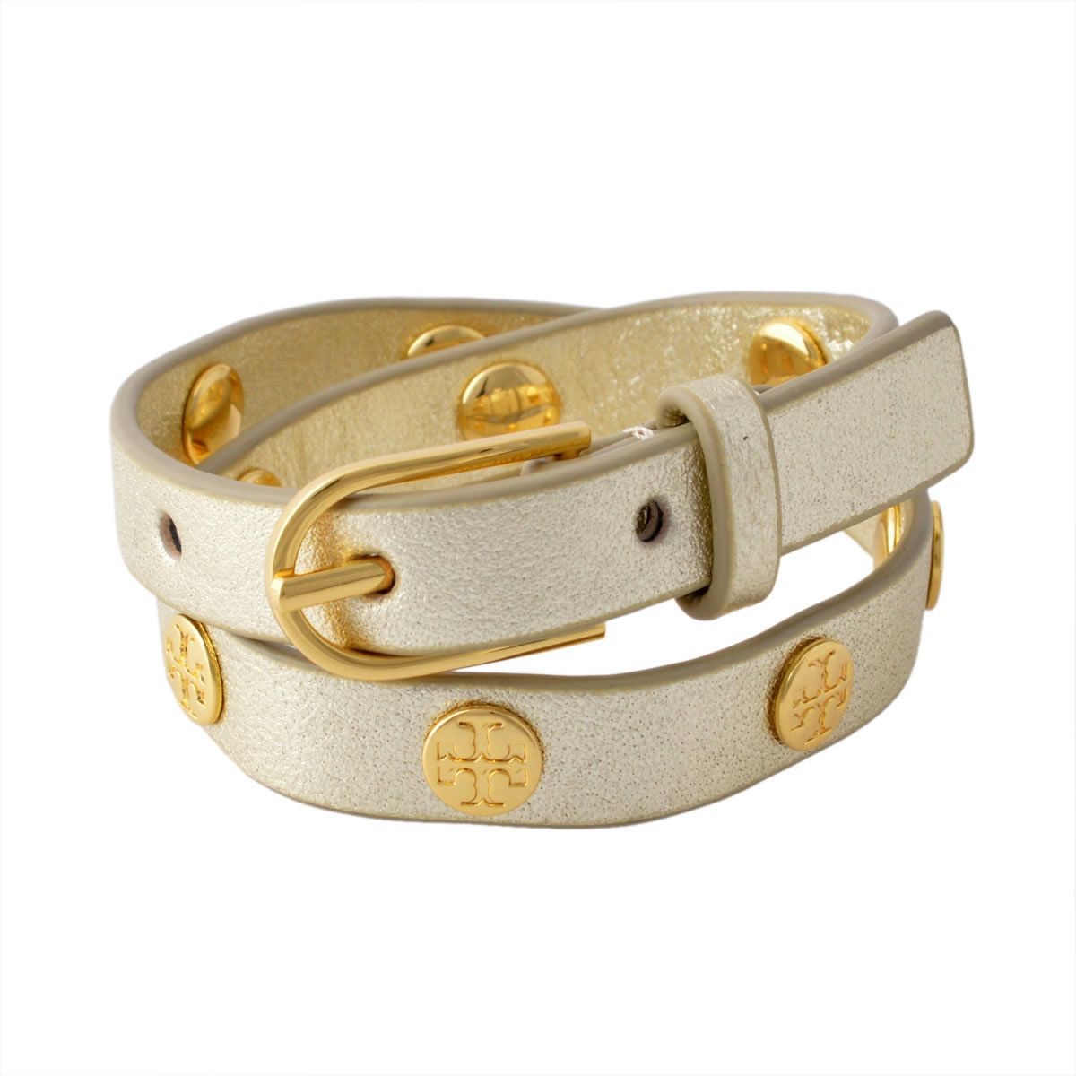 トリーバーチ Tory Burch 11165816/709 ダブルラップ ロゴスタッズ ブレスレット