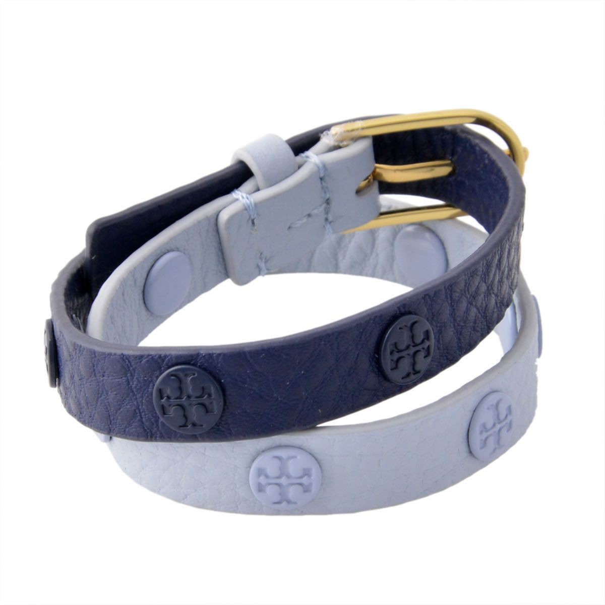 トリーバーチ Tory Burch 29278/413 ダブルラップ ロゴスタッズ カラーブロック ブレスレット