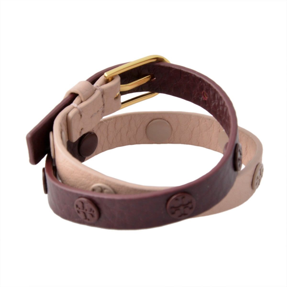 トリーバーチ Tory Burch 29278/662 ダブルラップ ロゴスタッズ カラーブロック ブレスレット