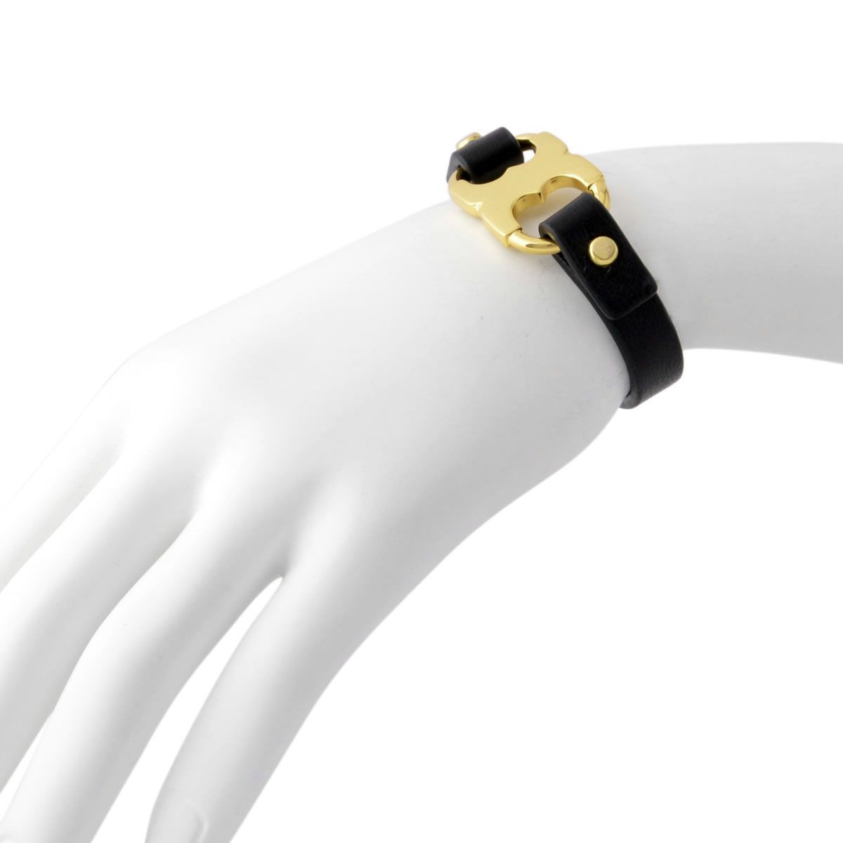 トリーバーチ Tory Burch 29615/004 ロゴ金具付 レザー ブレスレット  GEMINI LINK