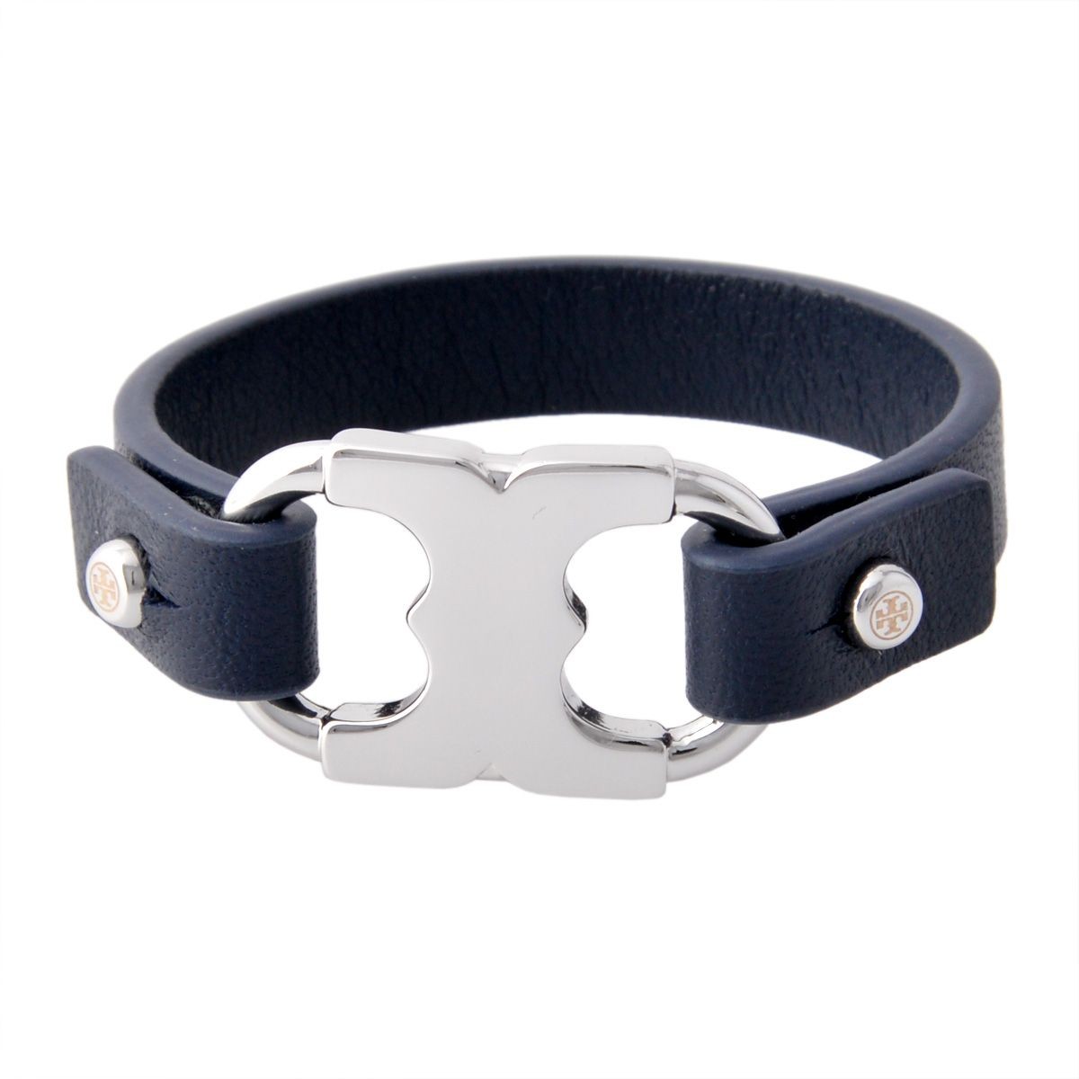 トリーバーチ Tory Burch 29615/418 ロゴ金具付 レザー ブレスレット  GEMINI LINK