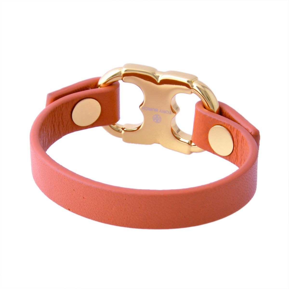 トリーバーチ Tory Burch 29615/606 ロゴ金具付 レザー ブレスレット  GEMINI LINK