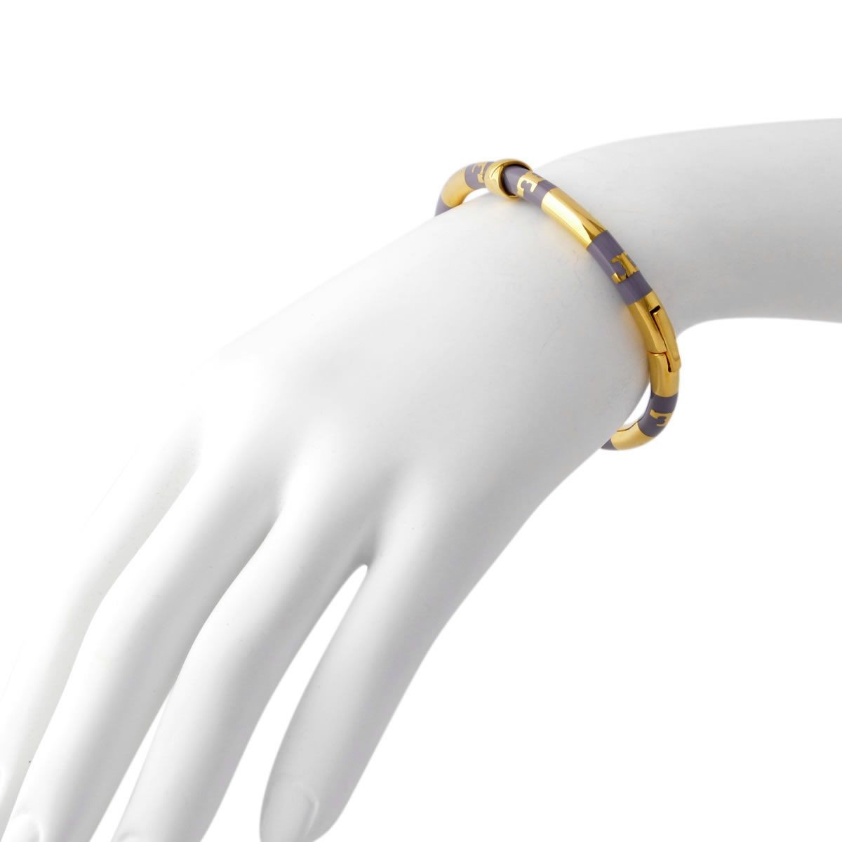 トリーバーチ Tory Burch 29704/416 ストライプ＆ロゴ ブレスレット バングル WRAPPED