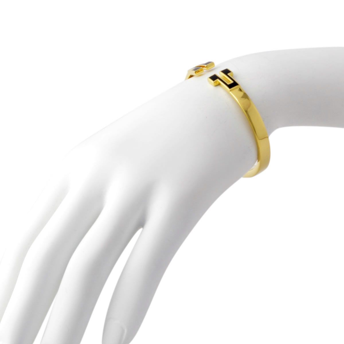 トリーバーチ Tory Burch 30810/007 ロゴ カフ ブレスレット バングル