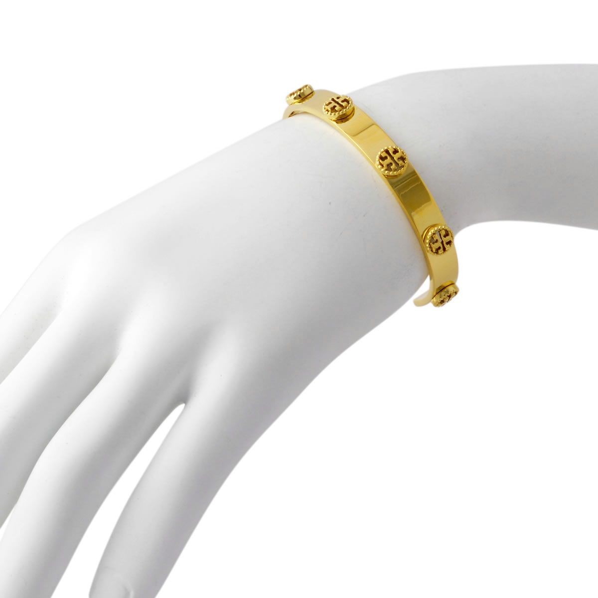 トリーバーチ Tory Burch 33455/720 ロゴ カフ ブレスレット バングル MILGRAIN