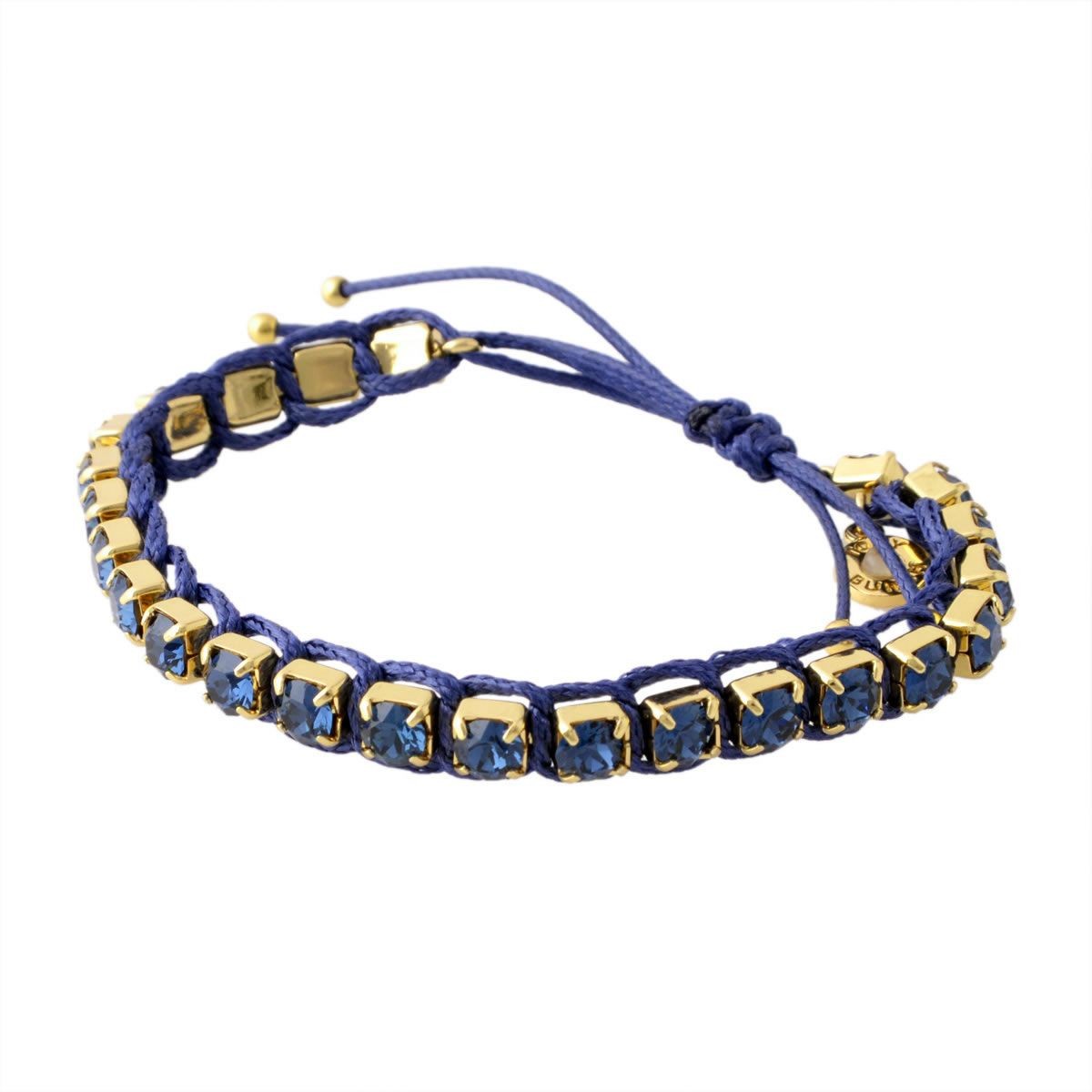 トリーバーチ Tory Burch 33680/435 ロゴチャーム付 クリスタル コード ブレスレット