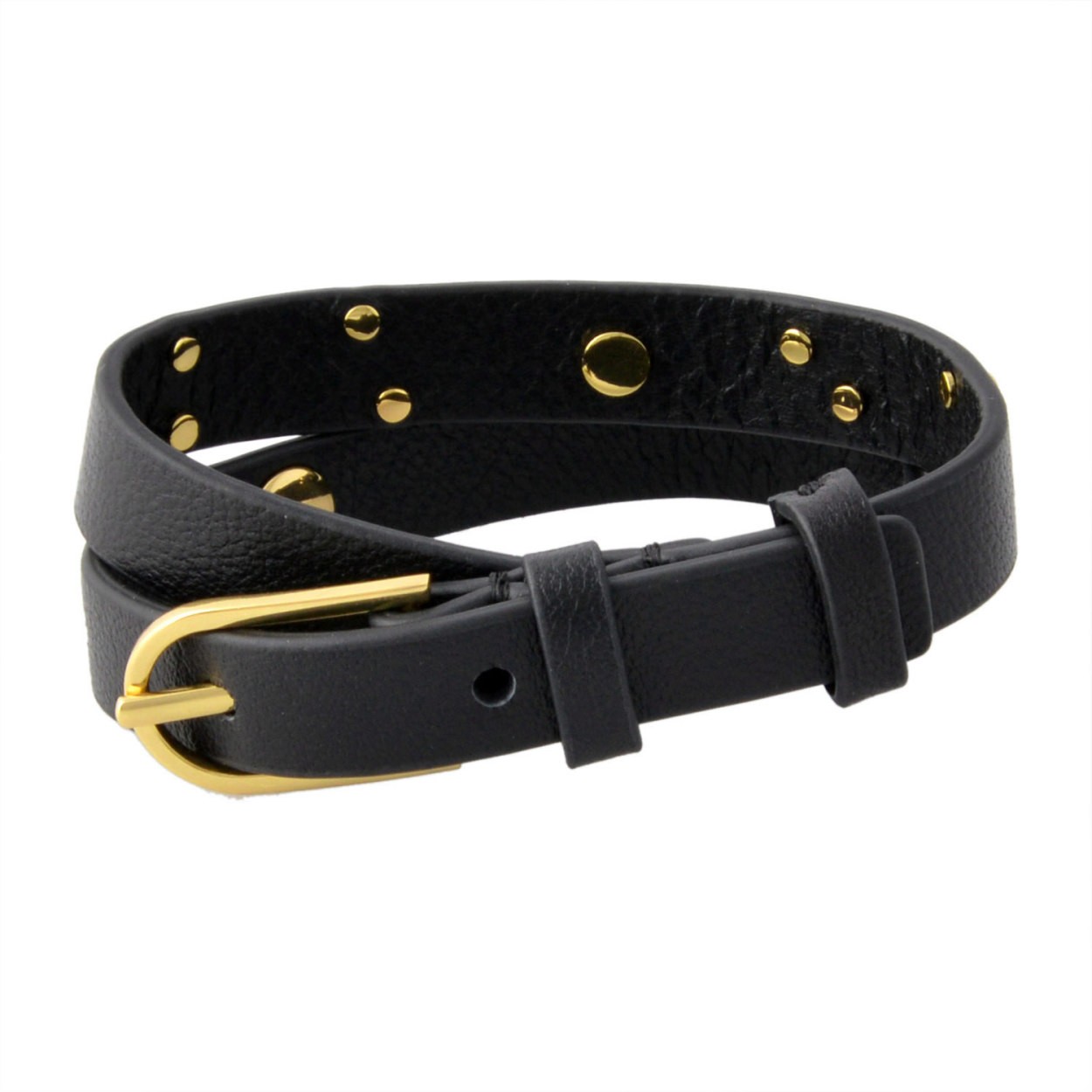 トリーバーチ Tory Burch 33782/010 ダブルラップ アモーレ ロゴスタッズ ブレスレット AMORE DOUBLE WRAP